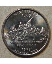 США 25 центов 1999 New Jersey. Нью-Джерси P UNC арт. 2484