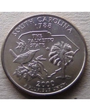США  25 центов 2000 South Carolina . Южная Каролина P  UNC арт. 2487