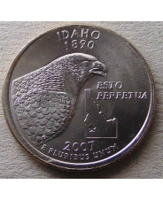 США  25 центов 2007 Idaho  Айдахо P  UNC﻿