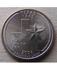 США 25 центов 2004 Texas Техас P UNC 