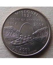 США 25 центов 2003 Missouri  Миссури P UNC