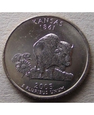 США 25 центов 2005 Kansas. Канзас  P UNC арт. 2476
