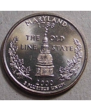 США 25 центов 2000 Maryland. Мариленд  P UNC арт. 2489