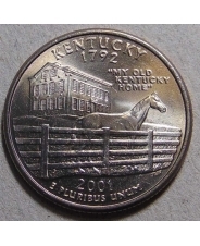 США 25 центов 2001 Kentucky Кентуки P UNC