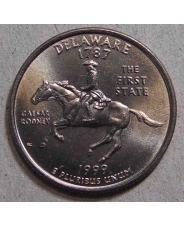 США 25 центов 1999 Delaware Делавер P UNC 