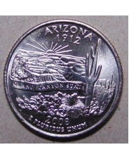 США 25 центов 2008 Arizona Аризона P UNC
