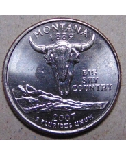 США 25 центов 2007 Montana Монтана P UNC
