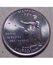 США 25 центов 2008 Hawaii Гаваи D UNC