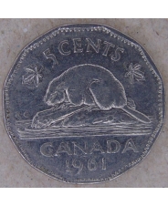 Канада 5 центов 1961 арт. 2472