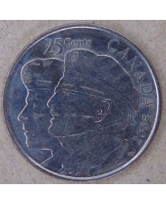 Канада 25 центов 2005 Год Ветеранов. арт. 3532