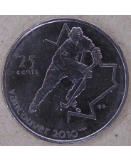 Канада 25 центов 2007 Олимпиада Ванкувер 2010. Хоккей. арт. 3553
