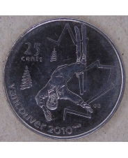 Канада 25 центов 2008 Олимпиада Ванкувер 2010.  Фристайл. арт. 3550