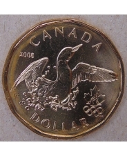 Канада 1 доллар 2008 Олимпийские игры Пекин UNC арт.1711-00005
