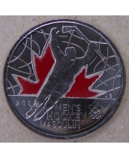 Канада 25 центов 2009 Мужской Хоккей UNC цветная арт.1746-00005