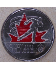Канада 25 центов 2009 Синди Классен UNC цветная. арт.1748-00005