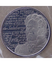 Канада 25 центов 2013 Шарль-Мишель д&#039;Иренберри де Салаберри. 200 лет войне 1812 UNC арт. 1798-00005
