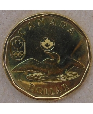 Канада 1 доллар 2014 Олимпийские игры Сочи UNC арт. 1401