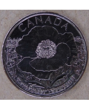 Канада 25 центов 2015 Стихотворение. На полях Фландрии UNC арт. 2758-00009