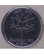 Канада 50 центов 2017 150 лет конфедерации UNC арт. 1684