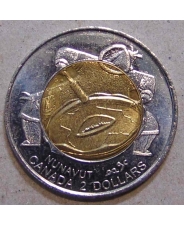 Канада 2 доллара 1999 Шаман / Нунавут UNC. арт. 1364