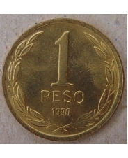 Чили 1 песо 1990 UNC арт. 2808