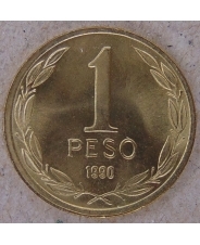 Чили 1 песо 1990 UNC арт. 2981-00006