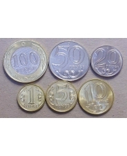 Казахстан Набор 6 монет 1, 5, 10, 20, 50, 100 тенге 2019 UNC