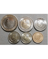 Турция Набор 6 монет 1, 5, 10, 25, 50 куруш, 1 лира 2018 - 2019 UNC