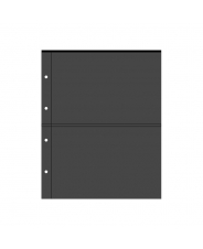 Лист для бон 200х250 мм на чёрной основе на 2 боны 180х120 мм, формат Optima (двухсторонний). арт. 579