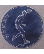 Конго 50 сантимов 2002 Футбол, Футболист. арт. 3173-00006