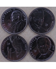 Конго 4*1 франк 2004 Визит Папы UNC 3518-00011