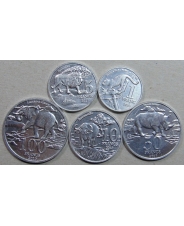 Катанга Набор 5 монет 1, 5, 10, 50, 100 франков 2017 UNC арт. 956