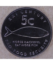 Намибия 5 центов 2000 Рыба FAO. ФАО UNC арт. 2968