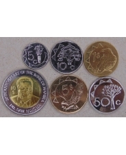 Намибия Набор 6 монет 5, 10, 50 центов, 1, 5, 10 долларов 2000-2015 UNC арт. 2632
