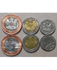 Нигерия Набор 3 монеты 50 кобо, 1, 2 найра 2006 UNC