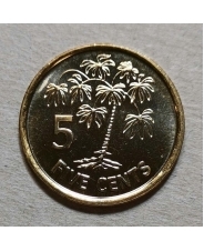 Сейшелы 5 центов 2012 UNC арт. 2106-00001