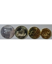 Танзания Набор 4 монеты 50, 100, 200, 500 шиллингов 2014 - 2015 UNC